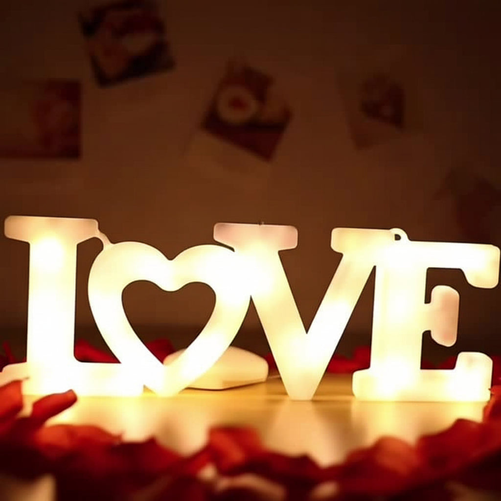 Wall Decor Heart LED Night Light Battery Powered Valentine Gift