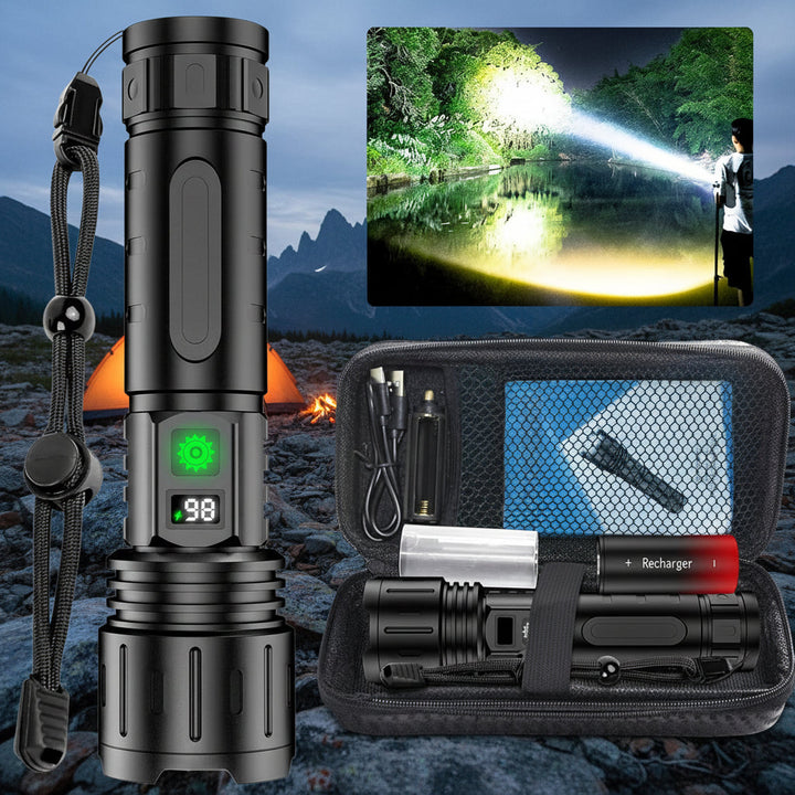 LED Flashlight High Lumens Rechargeable Tactical Waterproof Torch