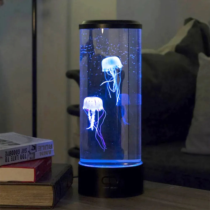 Table Lamp Jellyfish LED colour Display Cylinder Decor