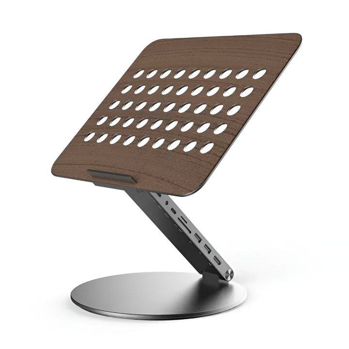 Laptop Stand Adjustable Rotating USB C Docking Station