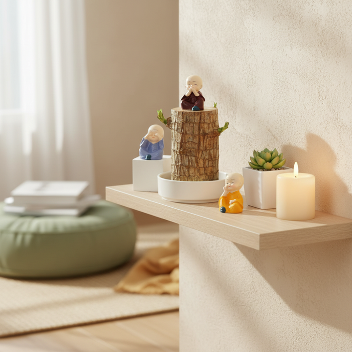 Lucky Bamboo Plant Decorative Pot Air Purification