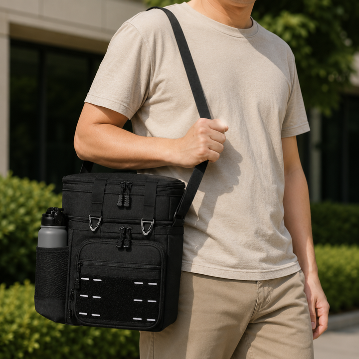 Lunch Bag Freezer Bag Cooling Insulated Shoulder Bag