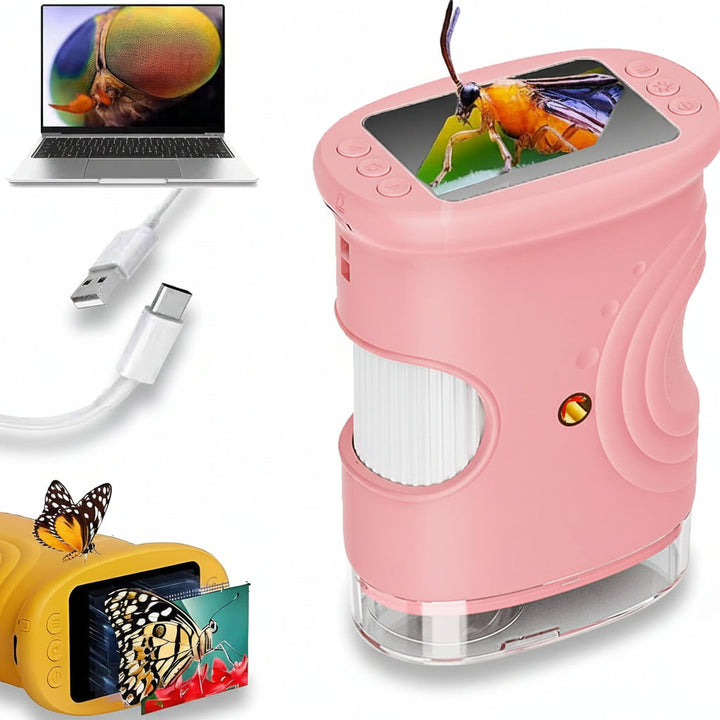 Digital Microscope Portable Handheld 1000x LED Learning Camera