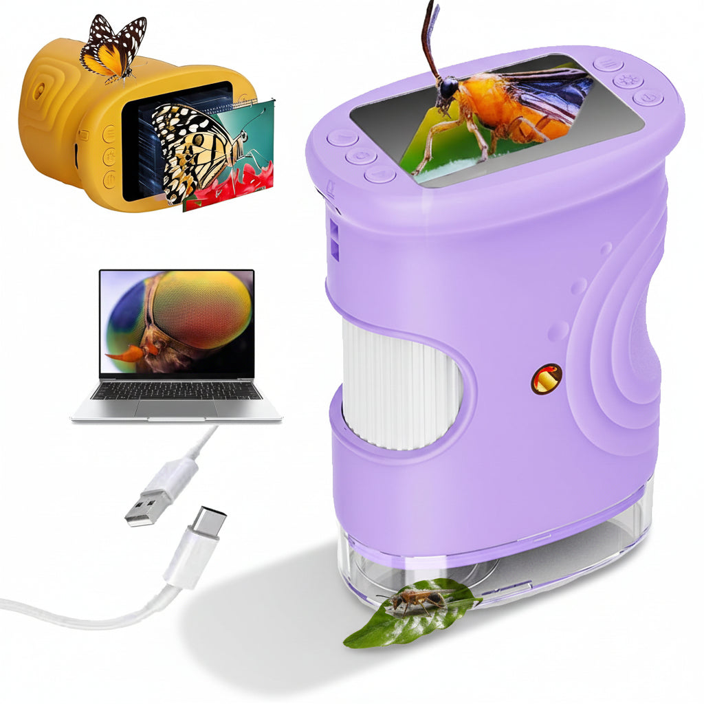 Digital Microscope Portable Handheld 1000x LED Learning Camera