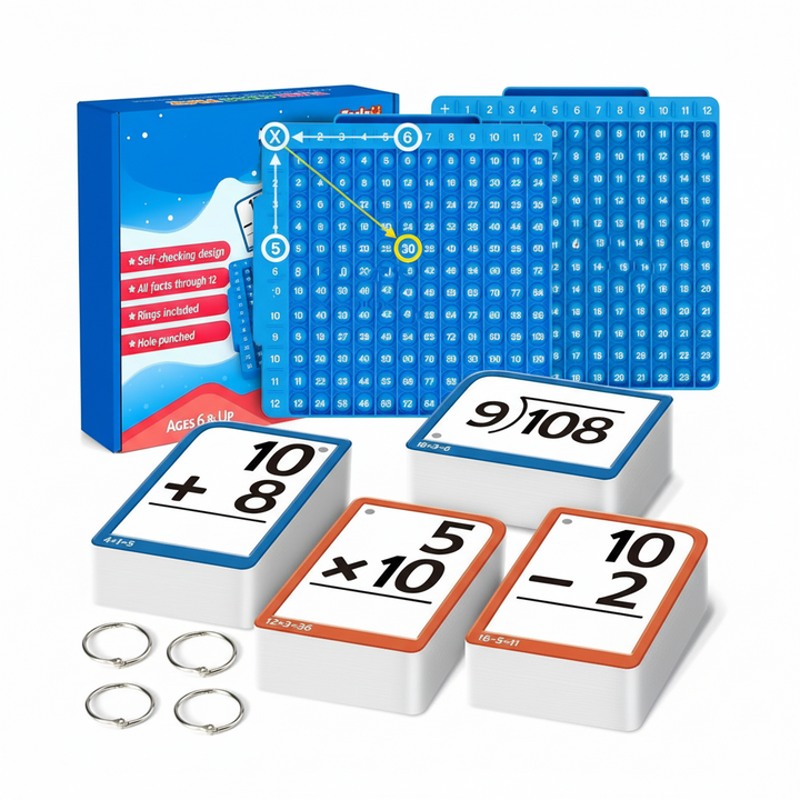 Math Learning Toy Interactive Flashcard Silicone Board Set