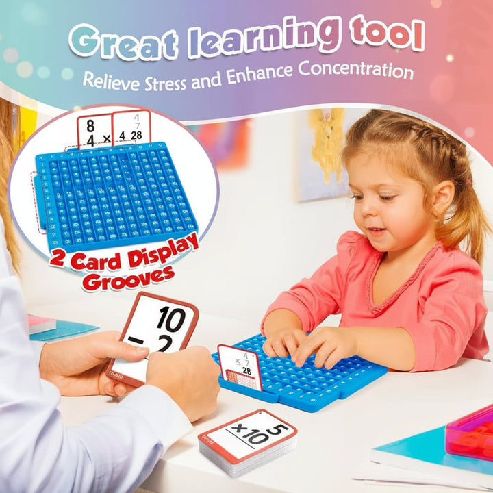 Math Learning Toy Interactive Flashcard Silicone Board Set