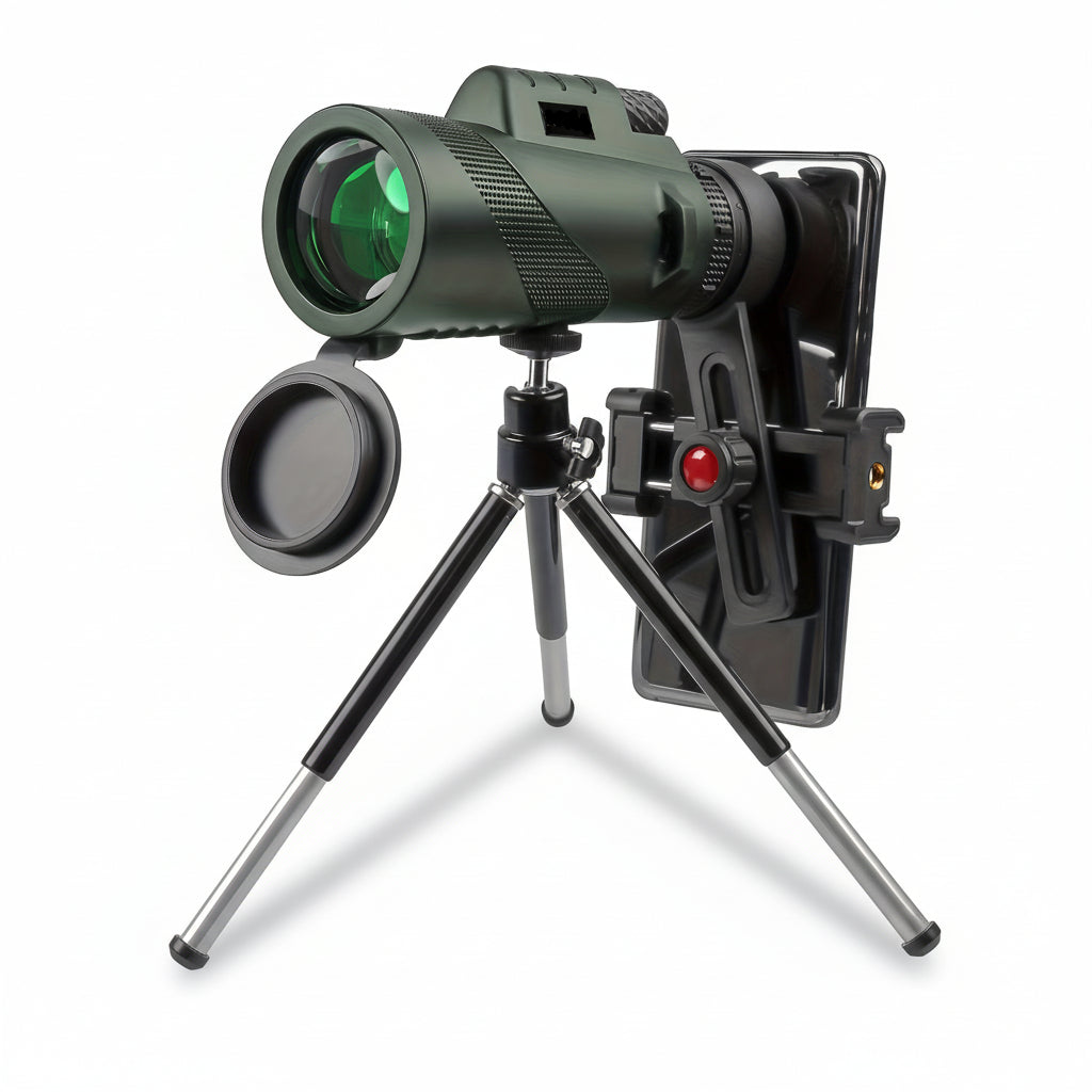 Monocular Telescope Phone Adapter HD Outdoor Viewing Scope