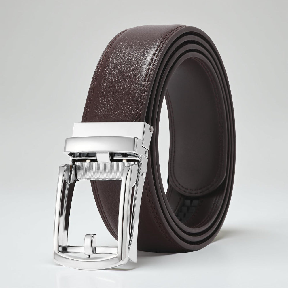 Men’s Belt Adjustable Ratchet Buckle Casual Formal Wear