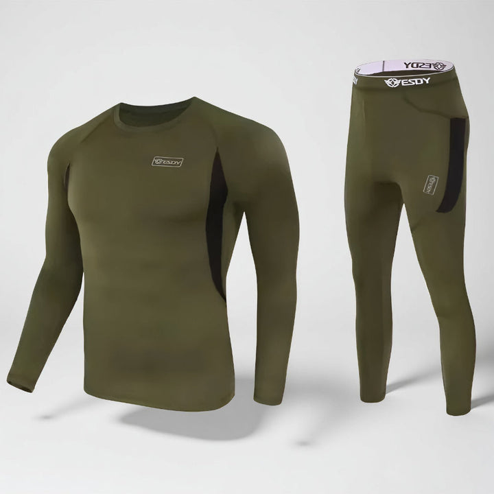 Men’s Long Johns Base Layer Winter Clothing Set