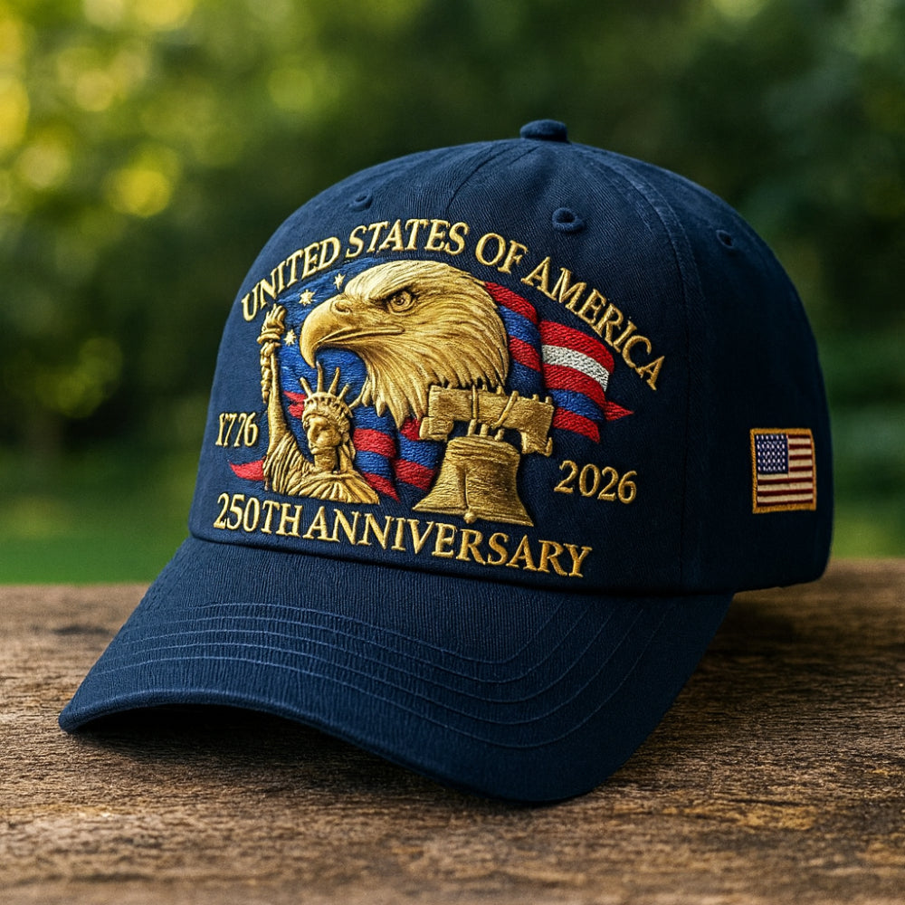Men’s Veterans Baseball Cap Embroidered Eagle Hat