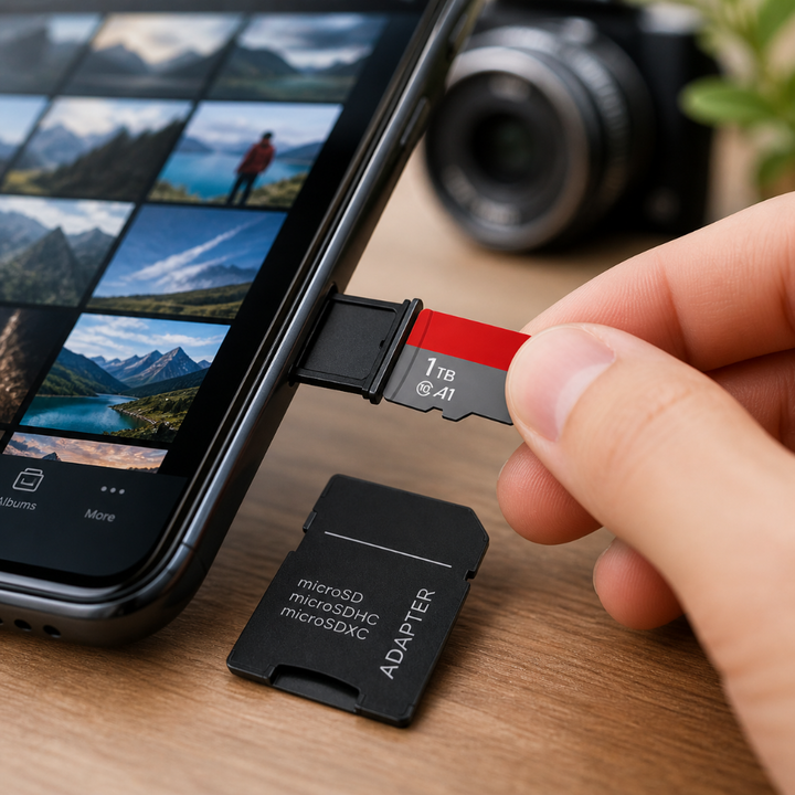 Micro SD Storage Card Adapter High Speed 1TB Memory