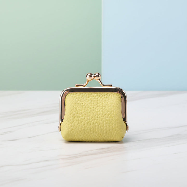Mini Jewellery Box Genuine Leather Organizer Gold Clasp Travel