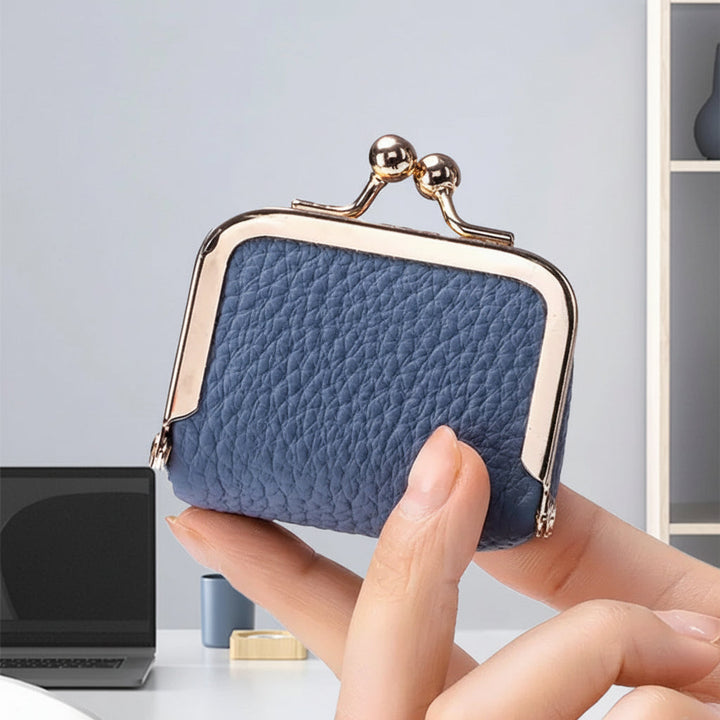 Mini Jewellery Box Genuine Leather Organizer Gold Clasp Travel