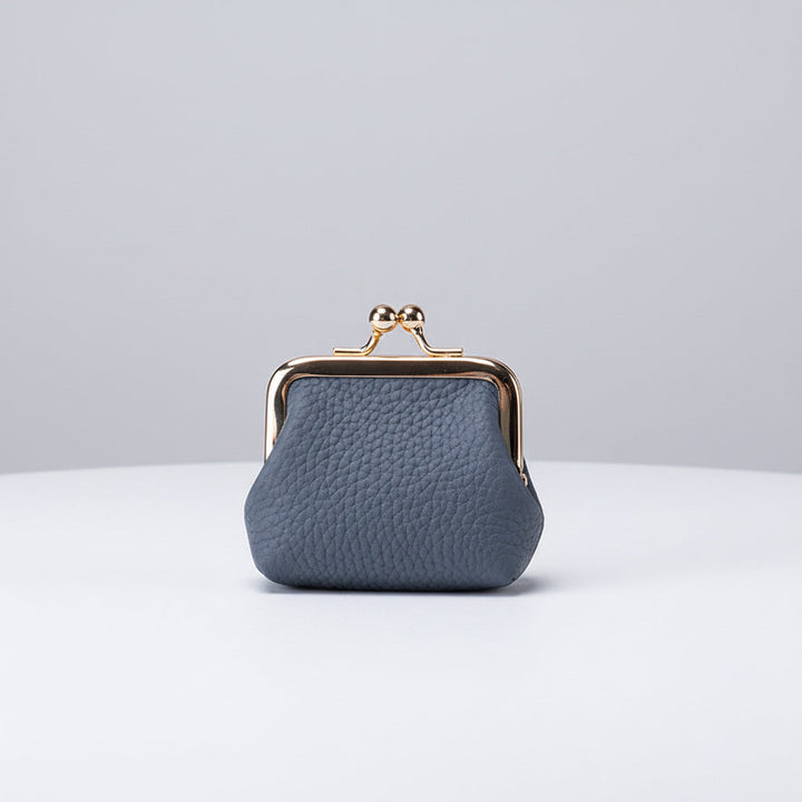 Mini Jewellery Box Genuine Leather Organizer Gold Clasp Travel
