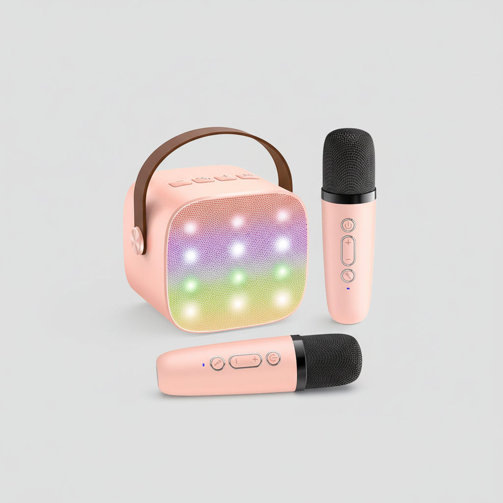 Karaoke Machine Bluetooth Portable Speaker Wireless Microphones