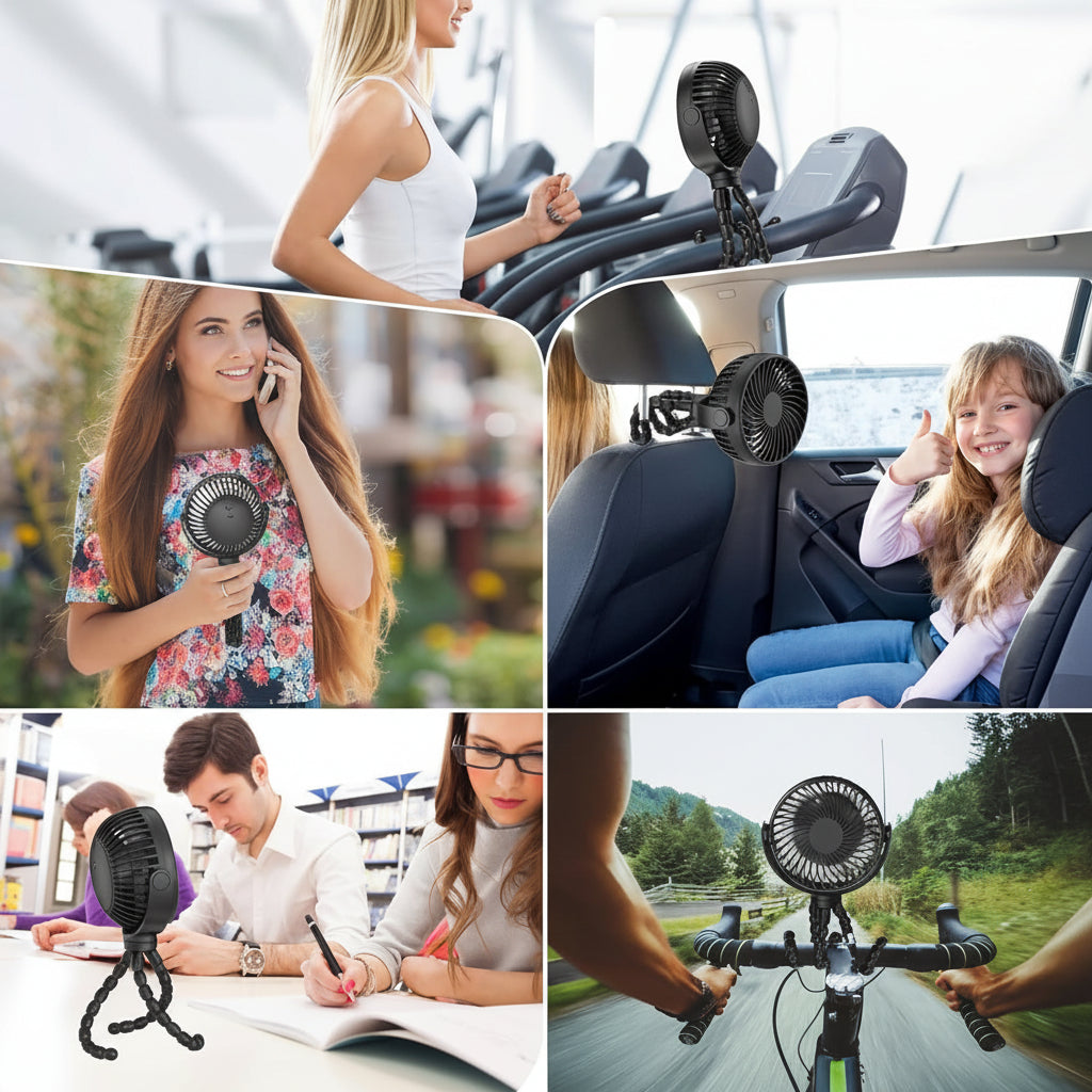 Portable Fan Clip On Battery Operated Stroller Fan
