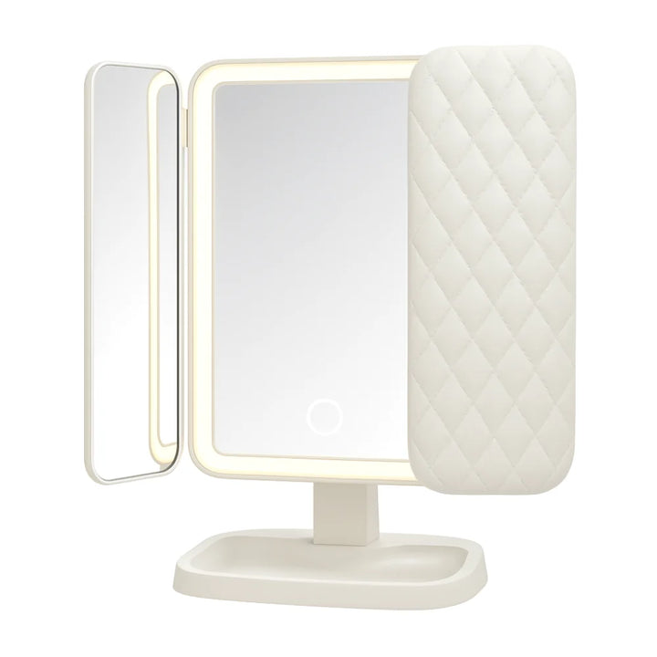 Mirror LED Makeup Triple Lighting Magnification Foldable Design