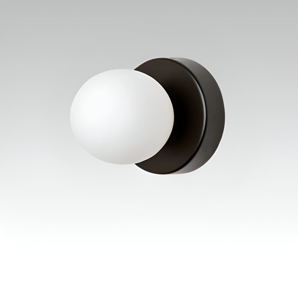 Wall Light Glass Globe Indoor Sconce Round Mount Lamp