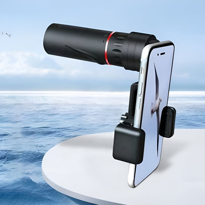 Monocular Telescope Compact Waterproof Phone Holder Scope