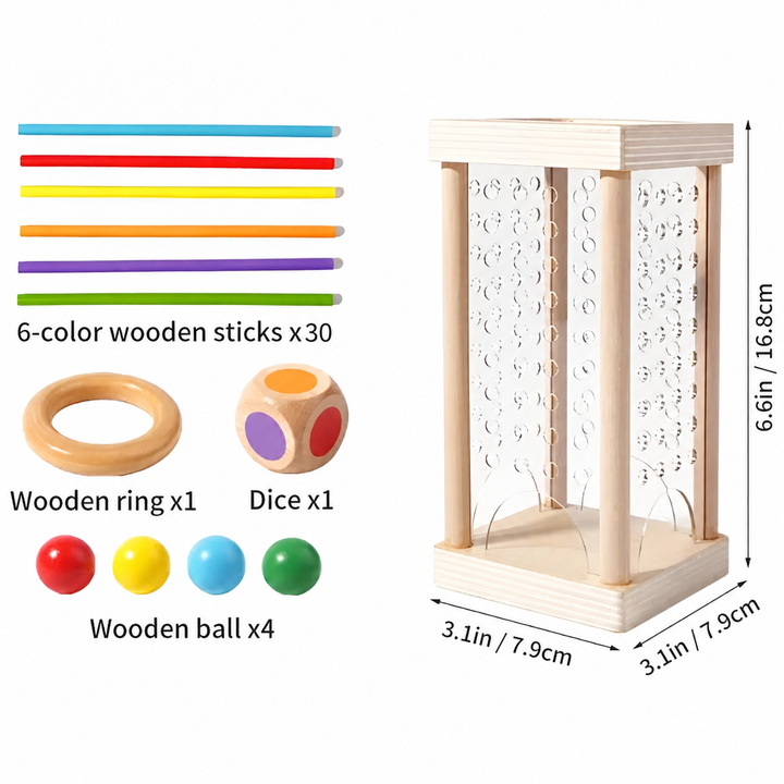 Montessori Toy Family Board Game Concentration Game Wooden