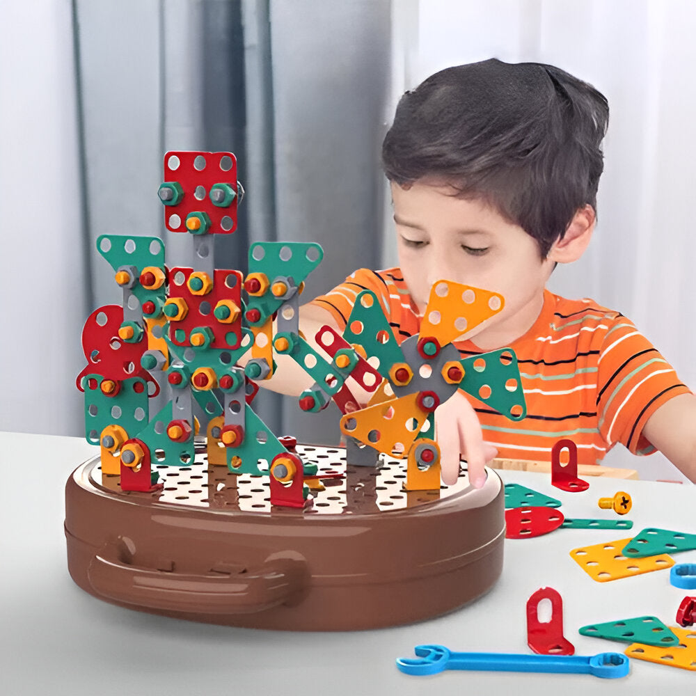 Kids Toy Montessori Building Set STEM Activity Kit