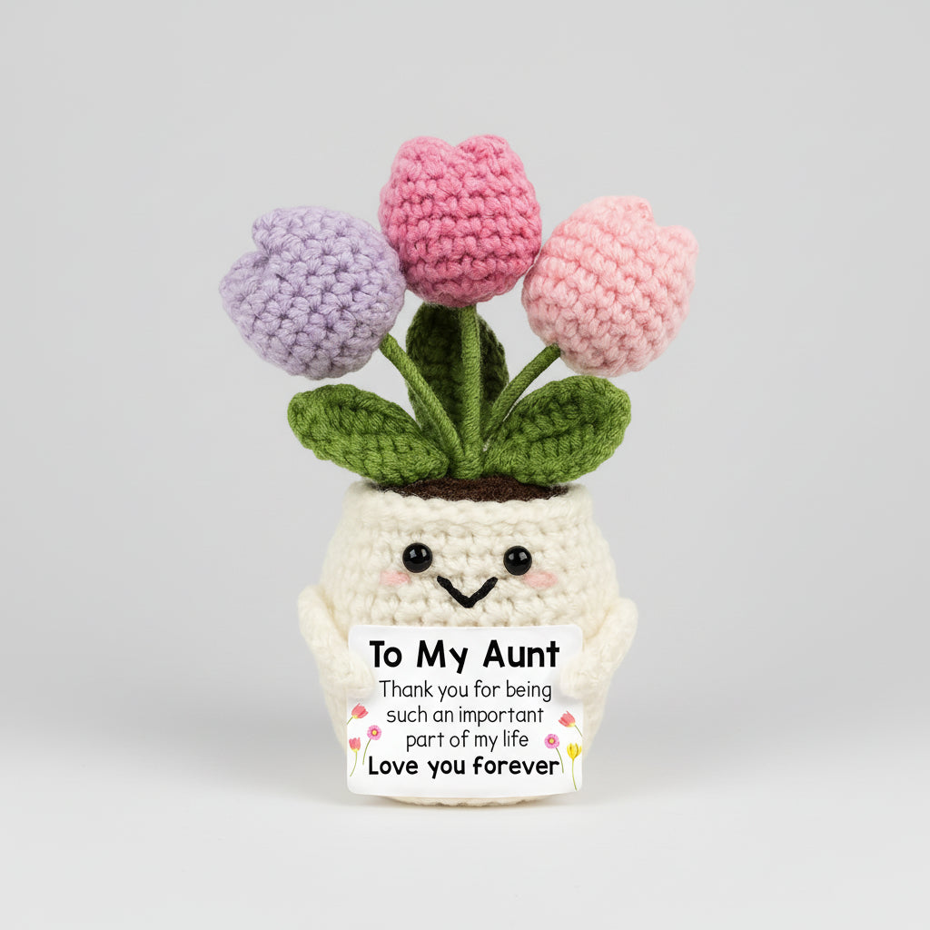 Mothers Day Gifts Crochet Flower Handmade Desk Decor