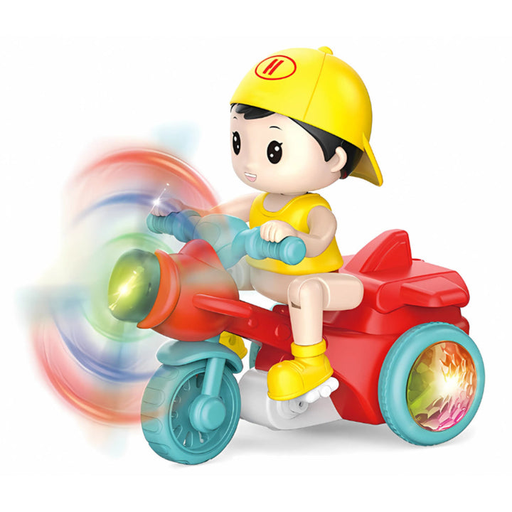 Motorcycle Toy Musical Light Up Rotating Sensory Vehicle