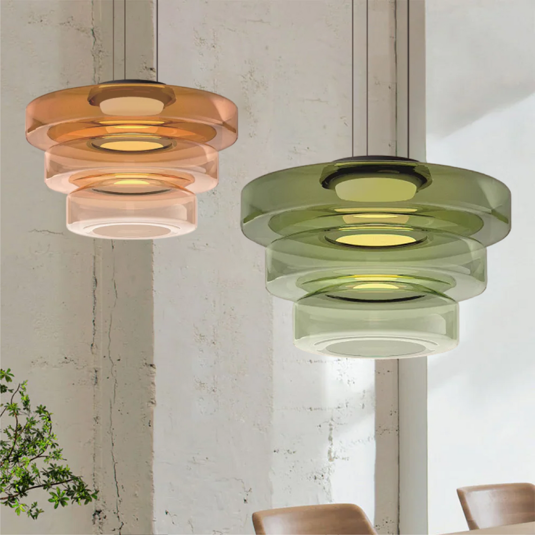 Glass Pendant Lamp | Bauhaus Style Hanging Light