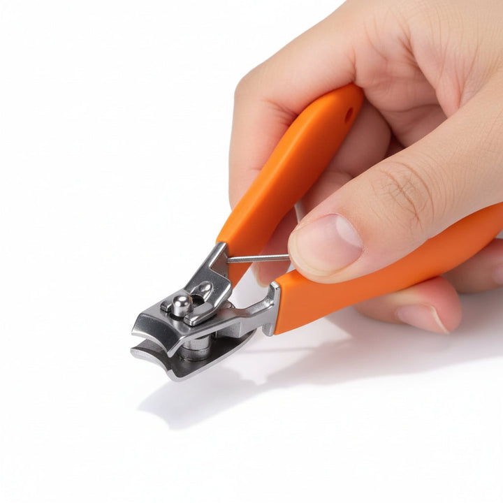 Nail Clippers Wide Jaw Stainless Steel Anti Splash Catcher