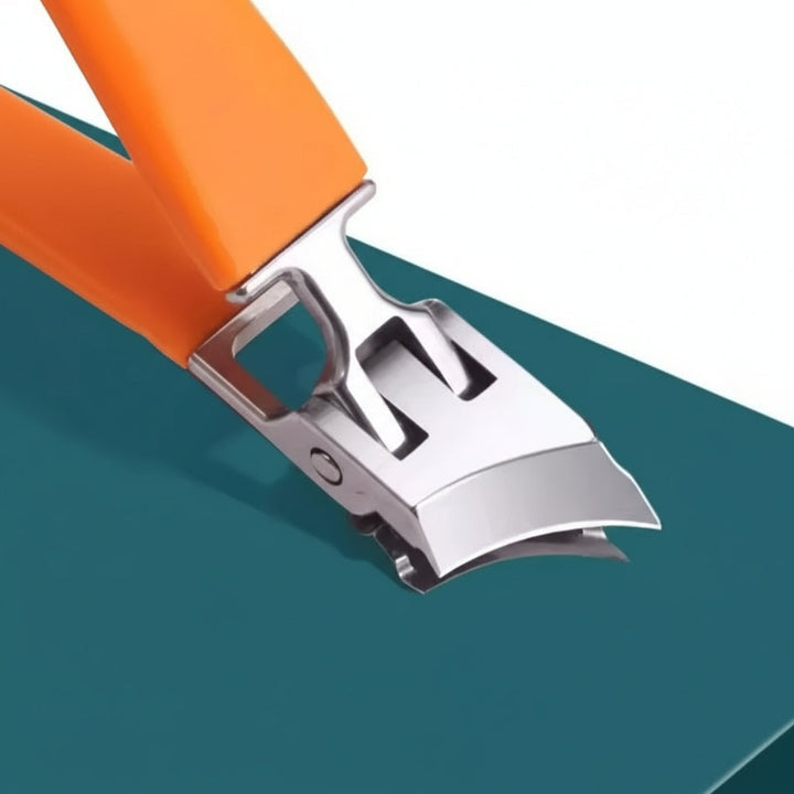 Nail Clippers Wide Jaw Stainless Steel Anti Splash Catcher