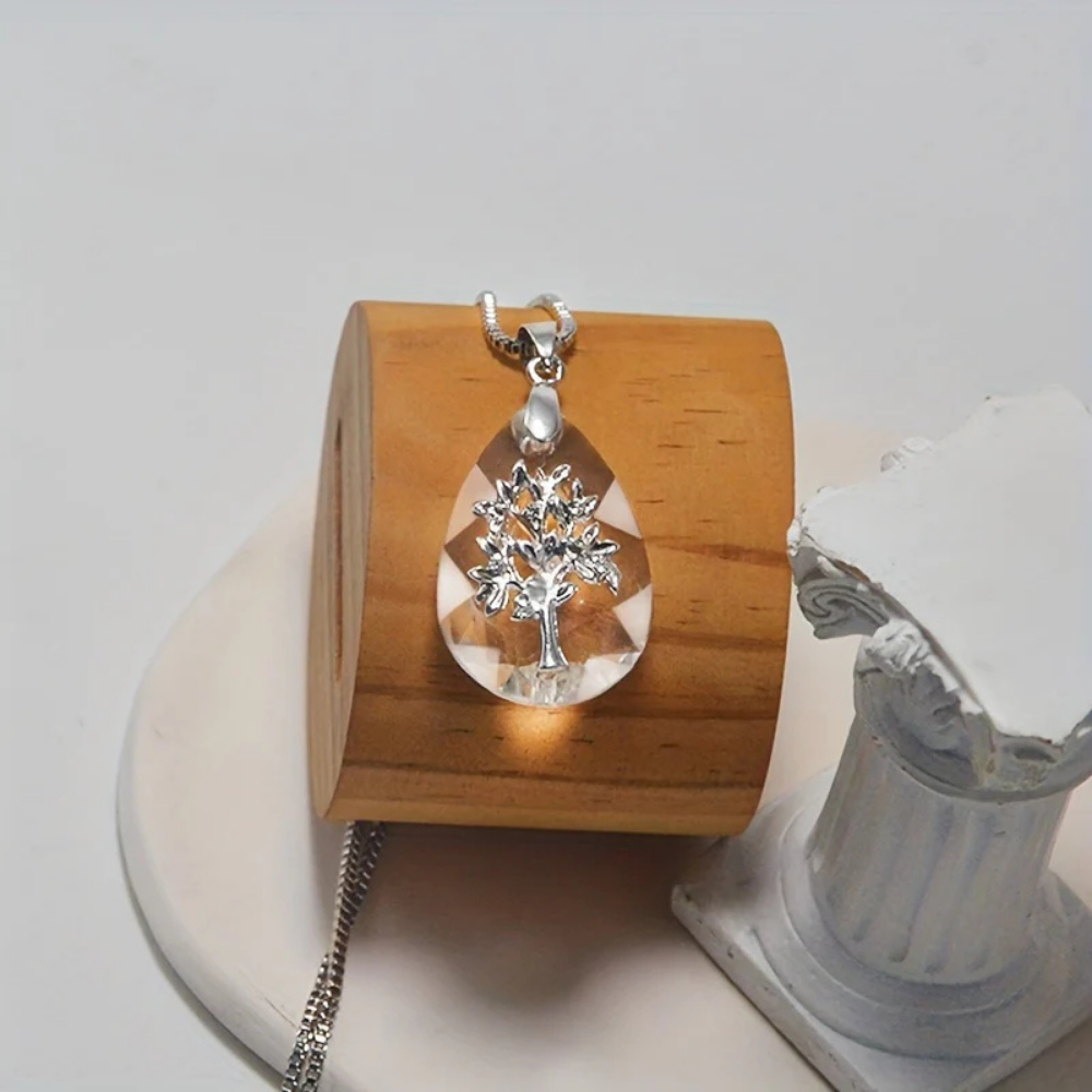 Necklace Pendant Mothers Day Glass Teardrop Boho Jewellery