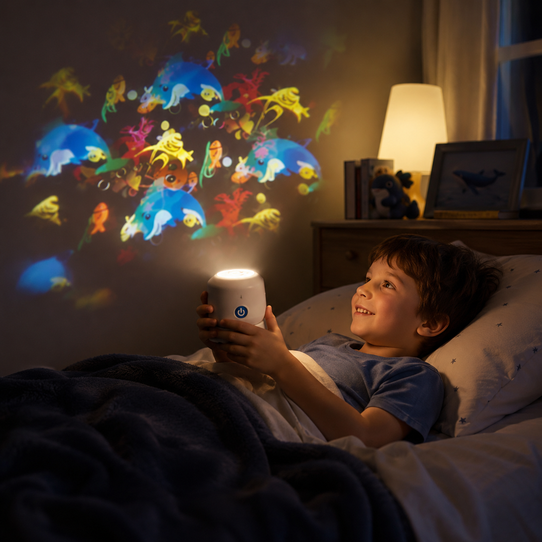 Night Light Projector Rotating Ocean Room Lamp