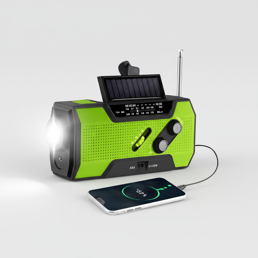 Emergency Radio Weather Radio Portable Solar Hand Crank Charger