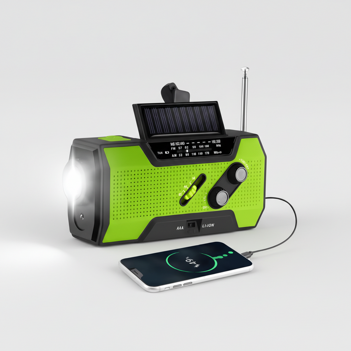 Emergency Radio Weather Radio Portable Solar Hand Crank Charger