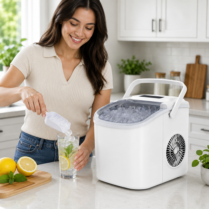 Nugget Ice Maker Countertop Portable Compact Machine