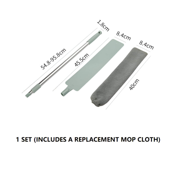 Mop Retractable Gap Cleaning Tool Microfiber Brush Flat Design