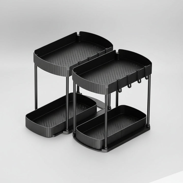 Under Sink Organizer Set 2 Pack Multi Purpose Storage Drawers