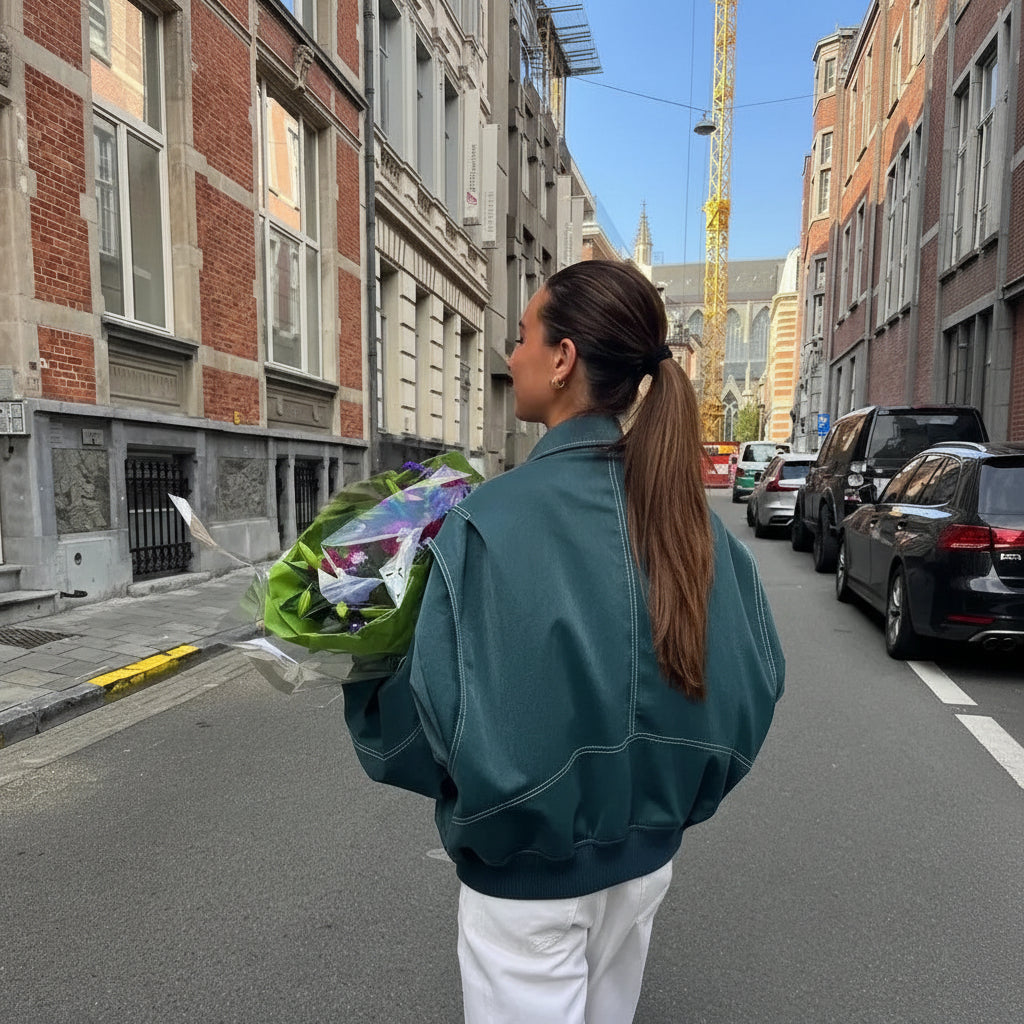 Jacket Oversized Women Casual Outerwear Everyday Style