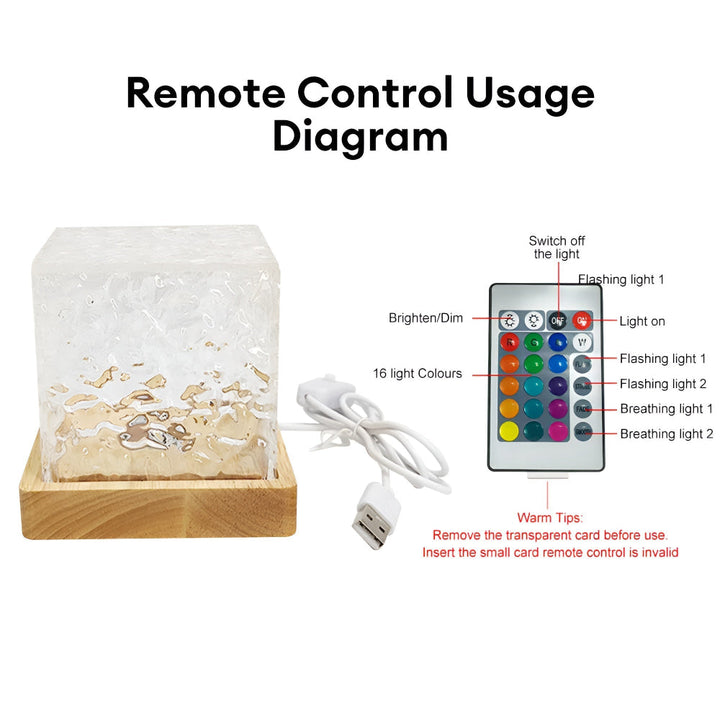 Light LED Projector colour Cube Room Lamp