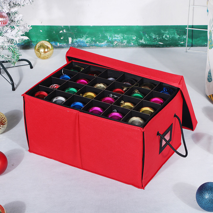 Christmas Ornament Storage Box Stackable Trays Dividers