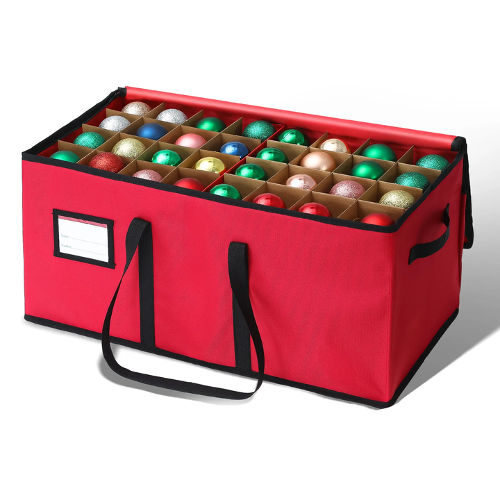 Christmas Ornament Storage Bag Stackable Fabric Organizer