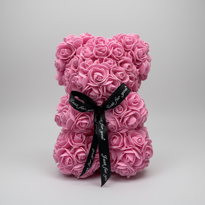 Rose Bear Mothers Day Gift Artificial Flower Teddy Decoration