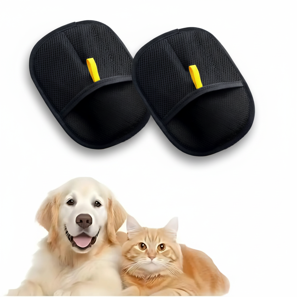 Pet Hair Remover Glove Furniture Clothing Carpet Cleaning