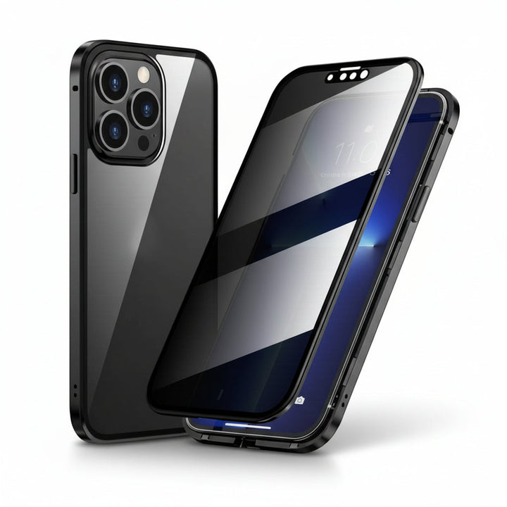 Phone Case Privacy Anti Spy 360 Degree Tempered Glass Cover