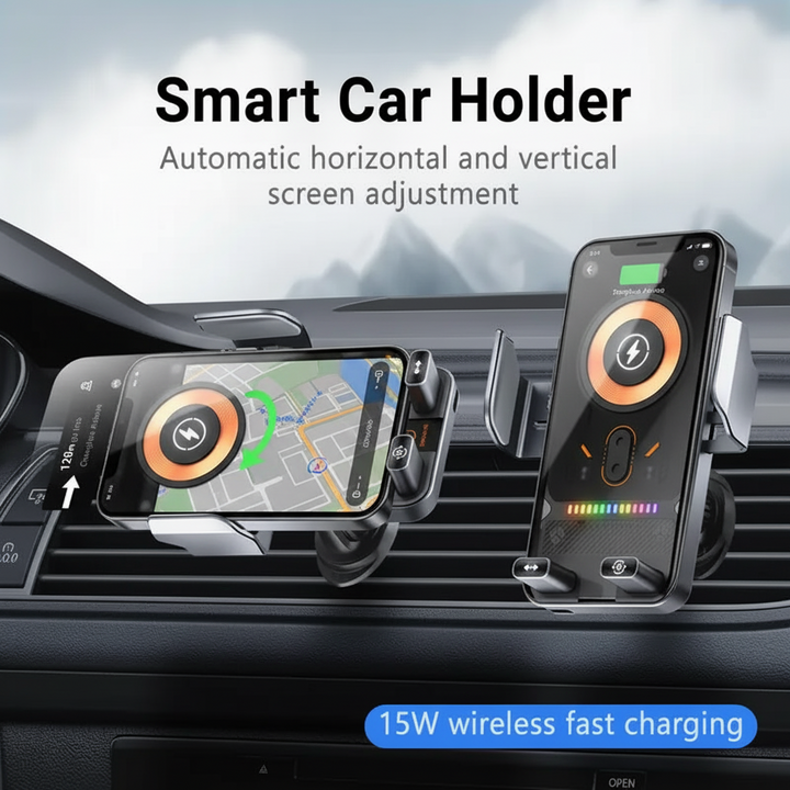 Phone Holder Wireless Charging Car Mount Auto Clamp Vent
