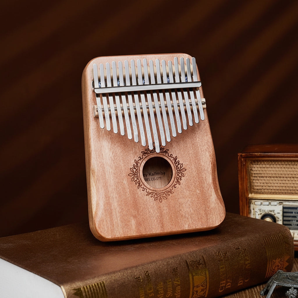 Kalimba Piano Thumb Mahogany Wood 17 Key Instrument