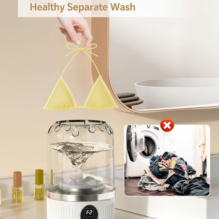 Portable Washing Machine Mini USB Compact Laundry Cleaner