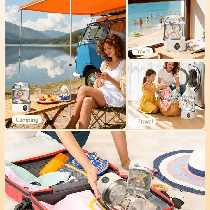 Portable Washing Machine Mini USB Compact Laundry Cleaner