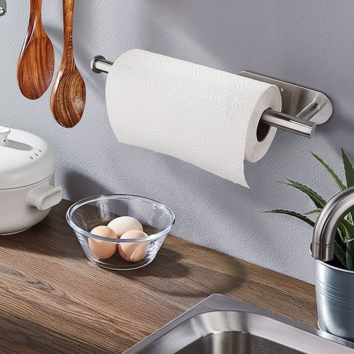 Paper Towel Holder Under Cabinet Black Stainless Steel