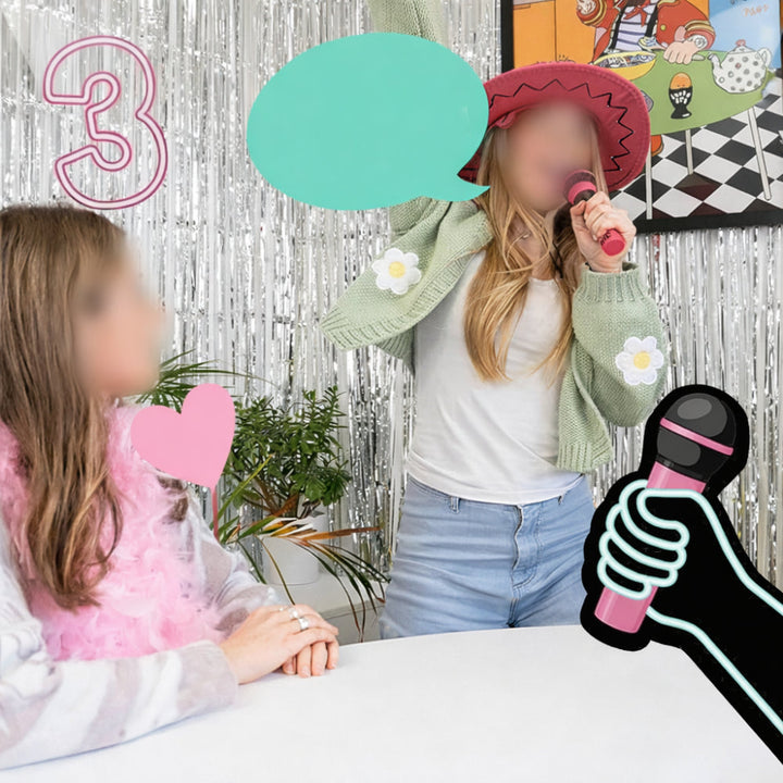 Party Game Karaoke Card Microphone Singing Challenge